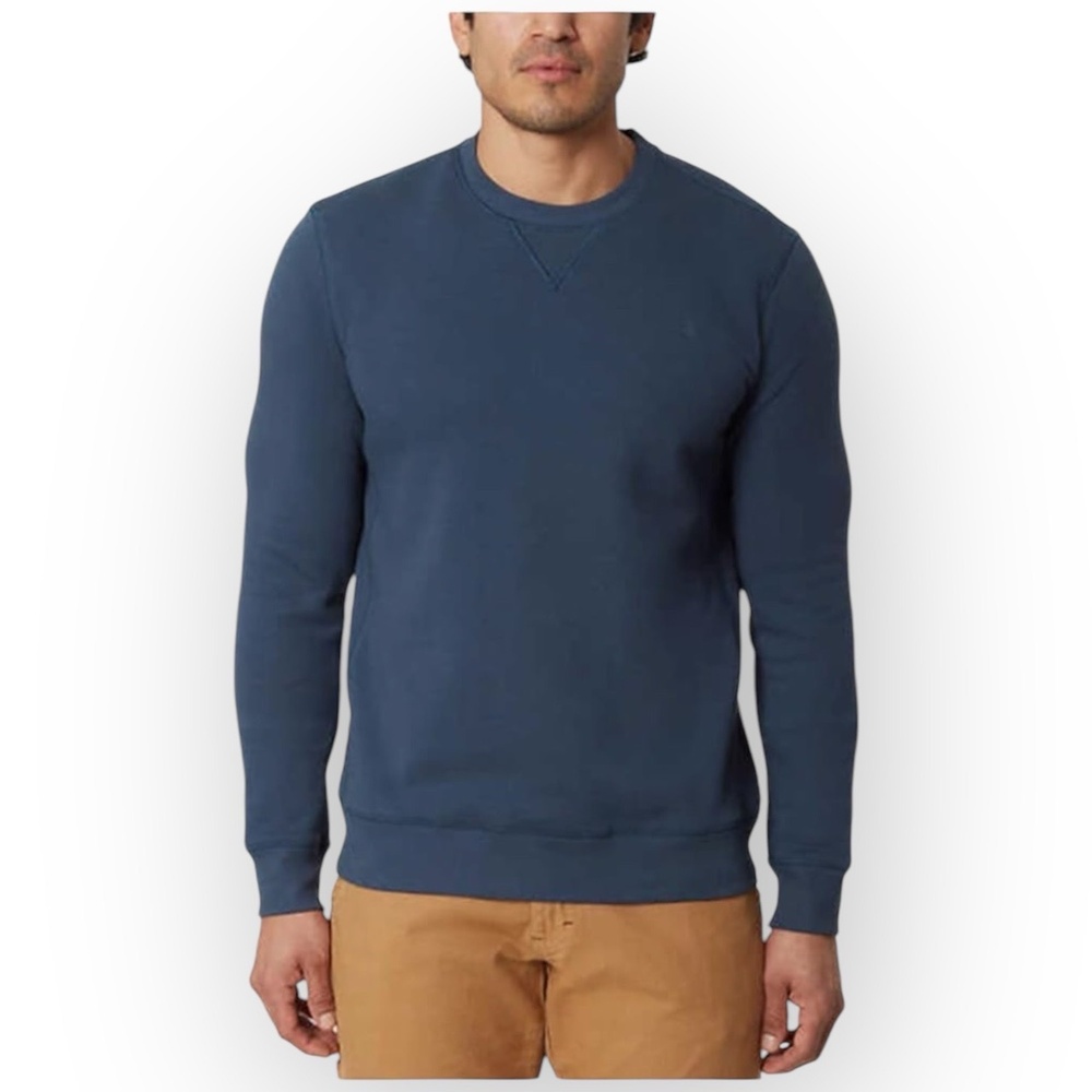 NWT G.H. Bass & Co. Men’s Pullover Crew Neck Sweatshirt Medium Club Blue Heather